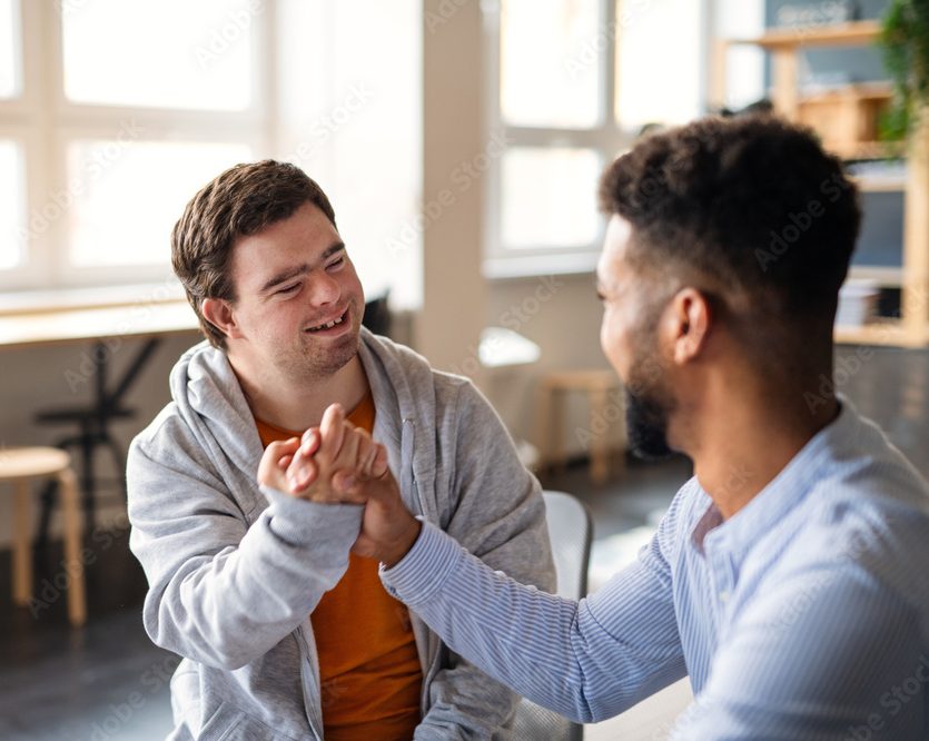 participant with support worker